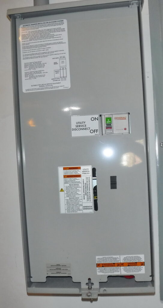 Automatic transfer switch pictured.